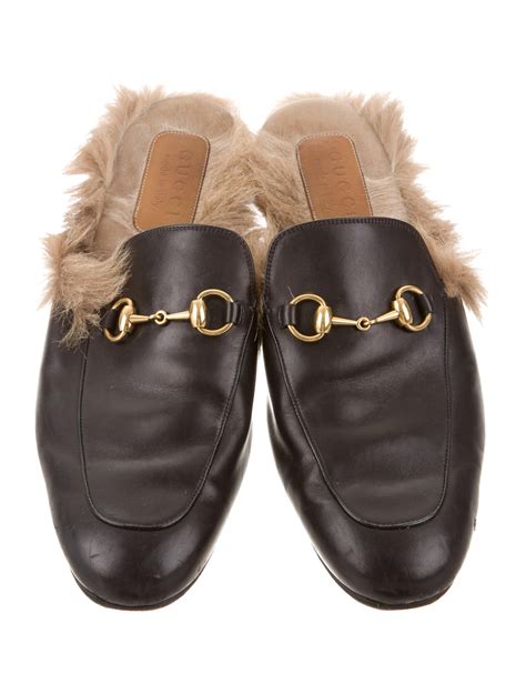 gucci gg horsebit slippers|Gucci princetown slipper fur.